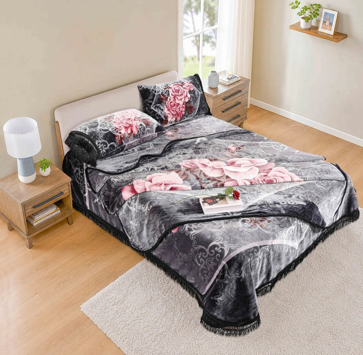 Regent Cloudy 4-Pcs Embossed Blanket Set
