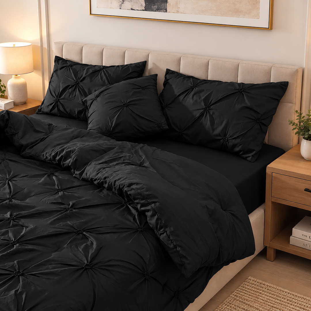 5 Pcs Pintuck Comforter set