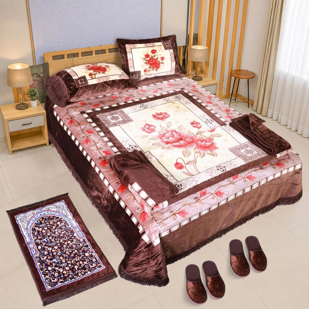 Primo 7 Pcs Blanket Set Embossed