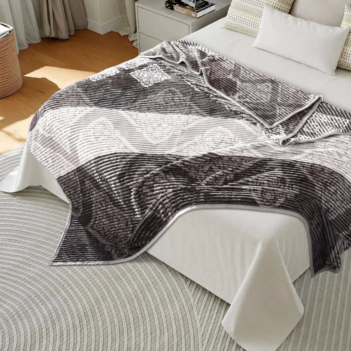 Blueberry Flannel Summer Light Blanket King size BF-207