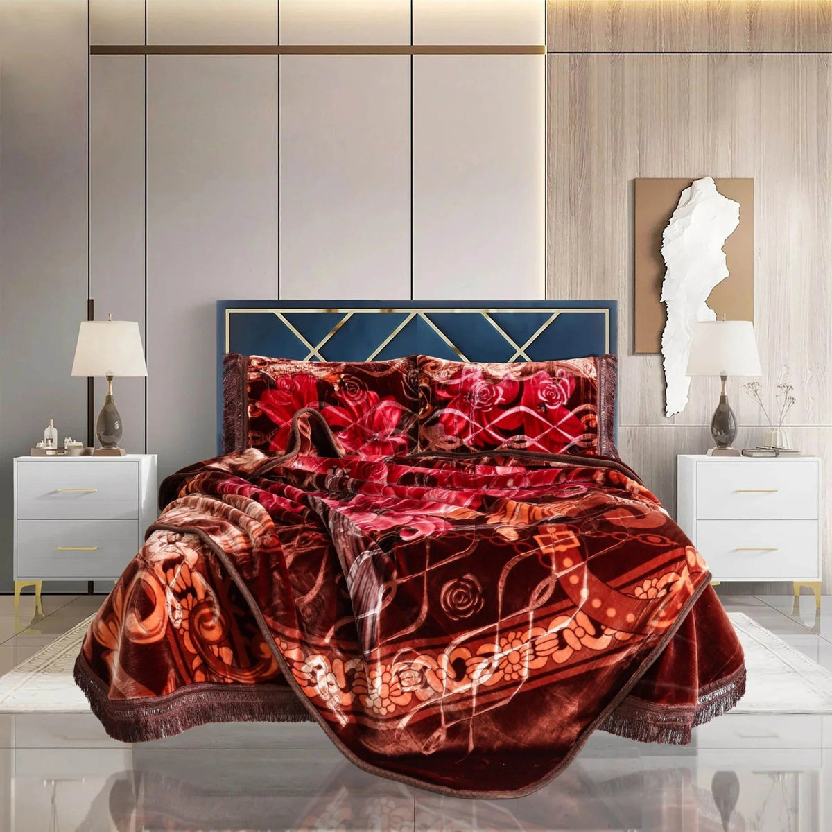 4 Pcs Atlantis Embossed Bedding Set