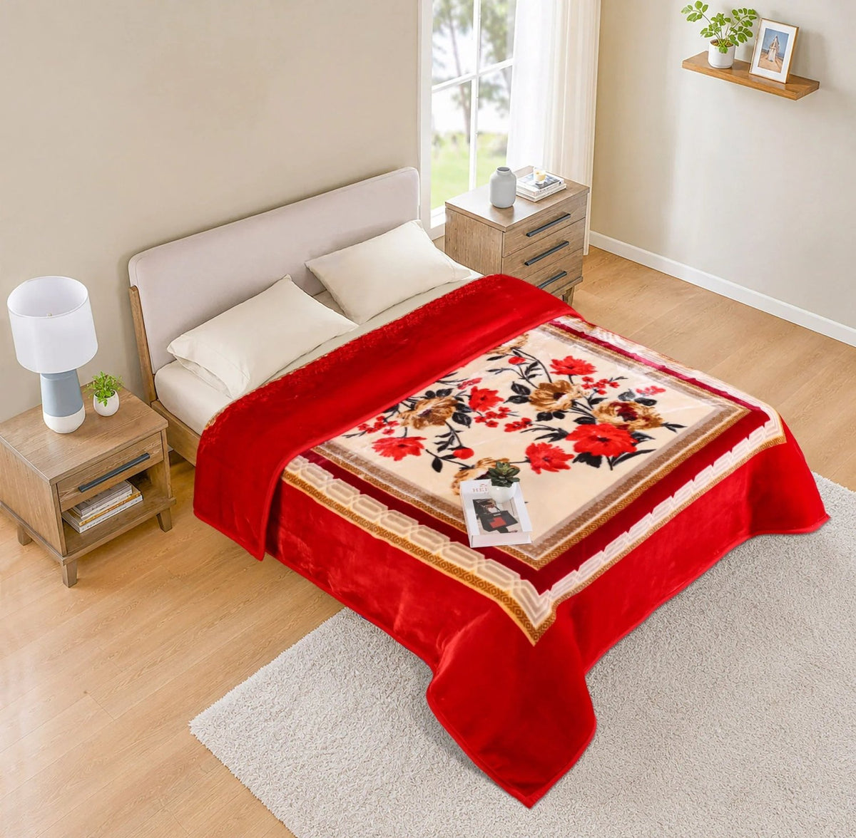 XL BEAR EMBOSSED BLANKET KING SIZE