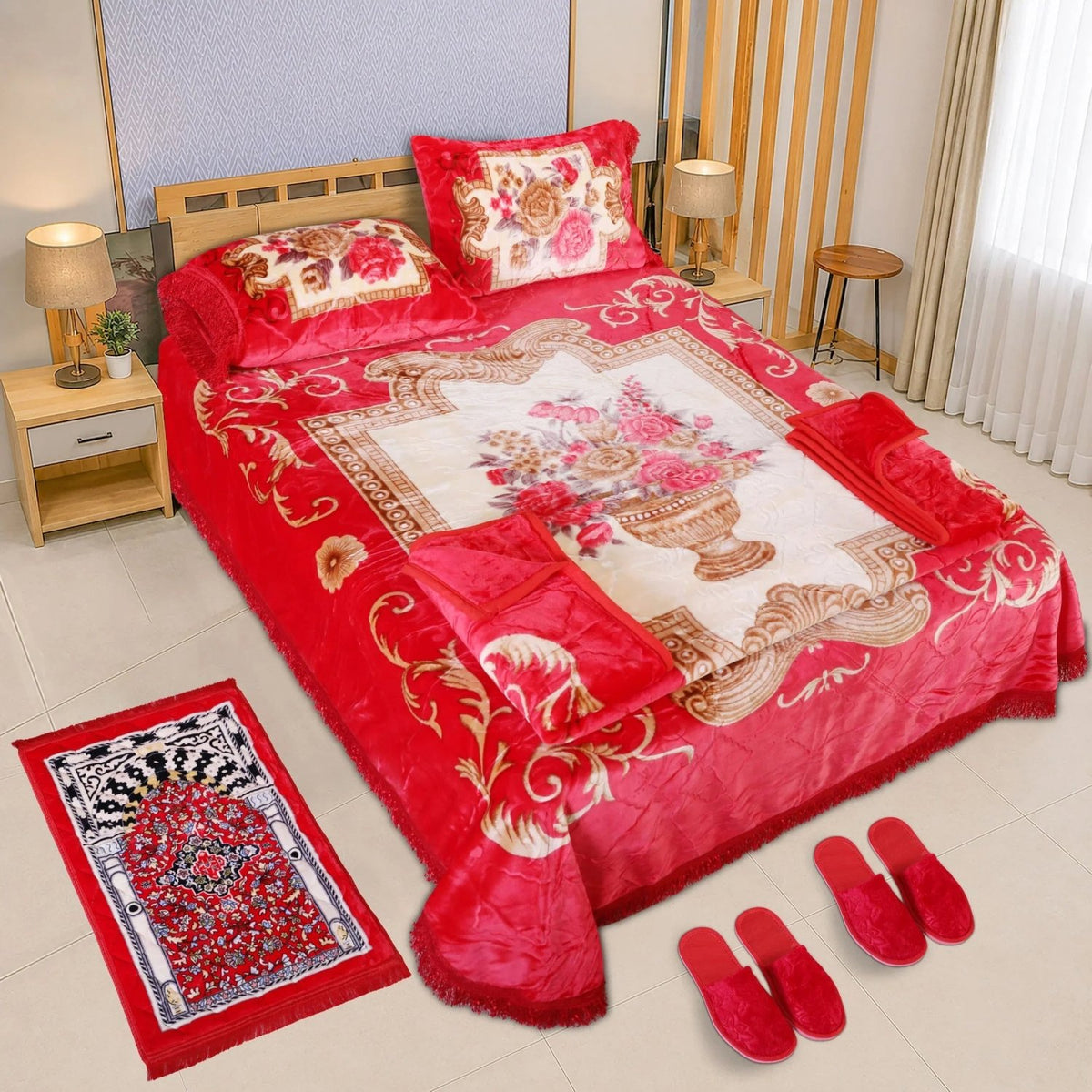 Primo 7 Pcs Blanket Set Embossed