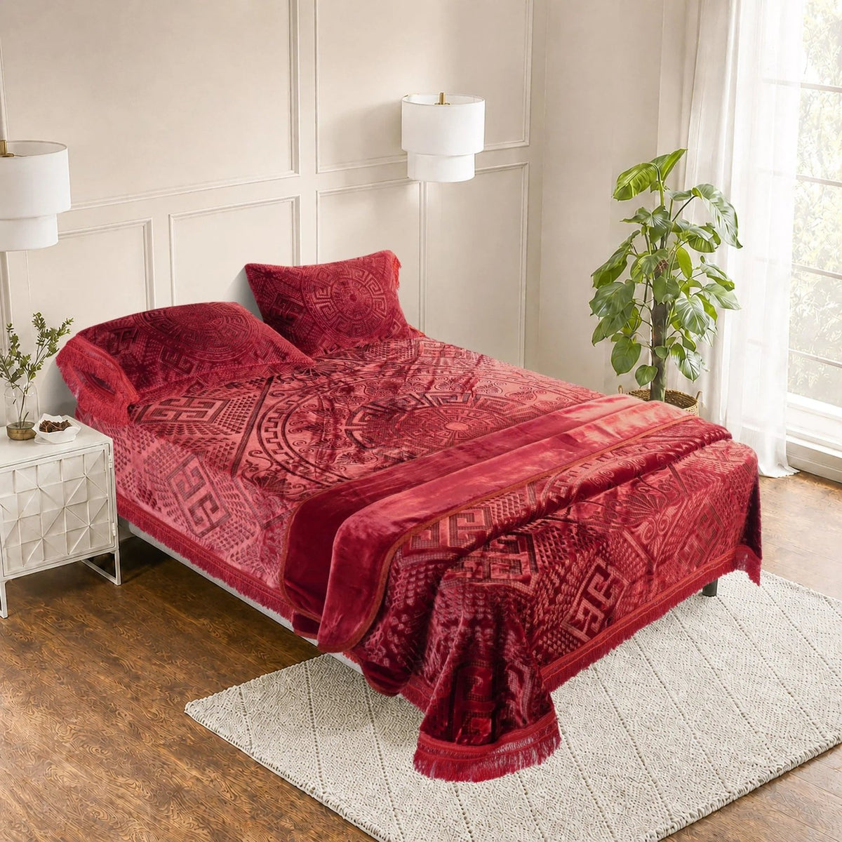 Princessa 4-Pcs Embossed Bedding Set