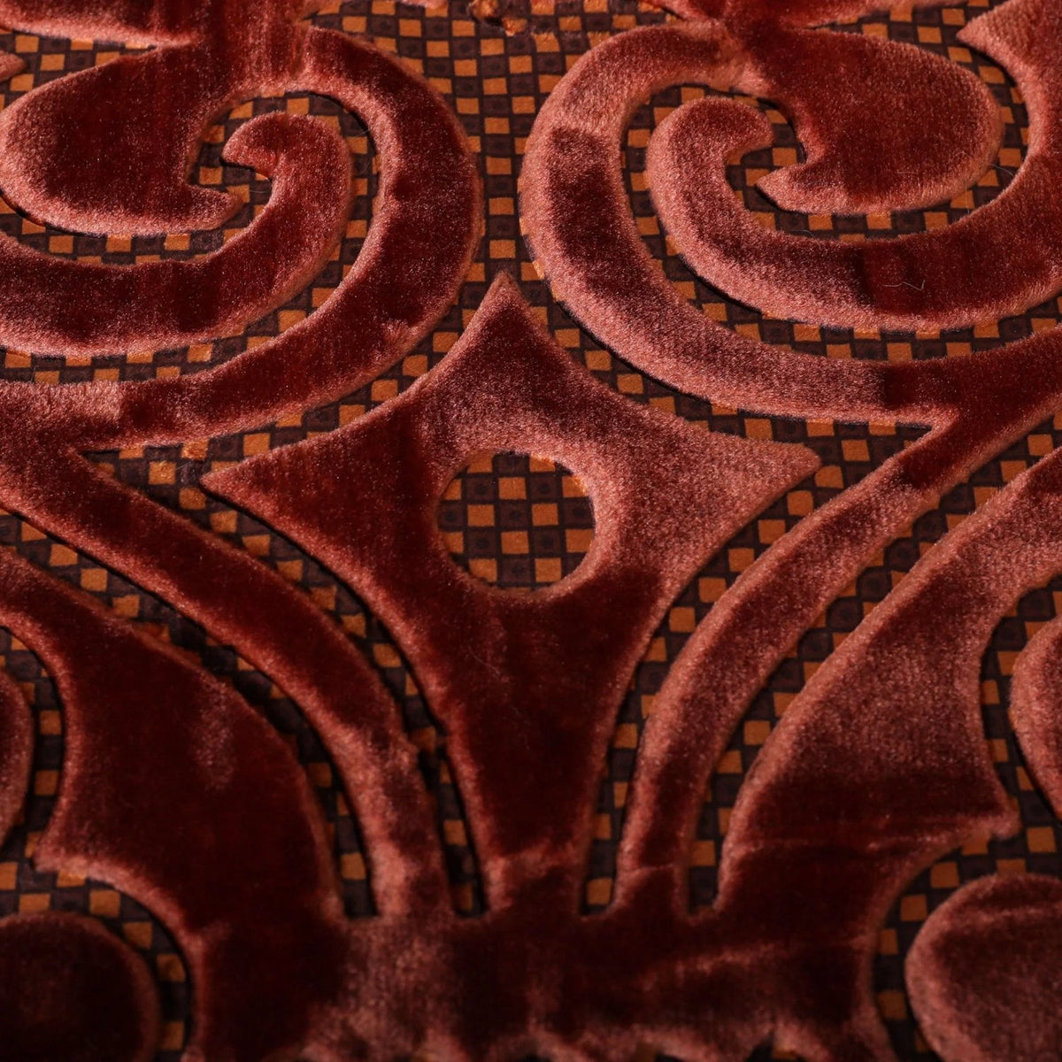 Zardozi 2-Ply Color Embossed Single Blanket – Brown