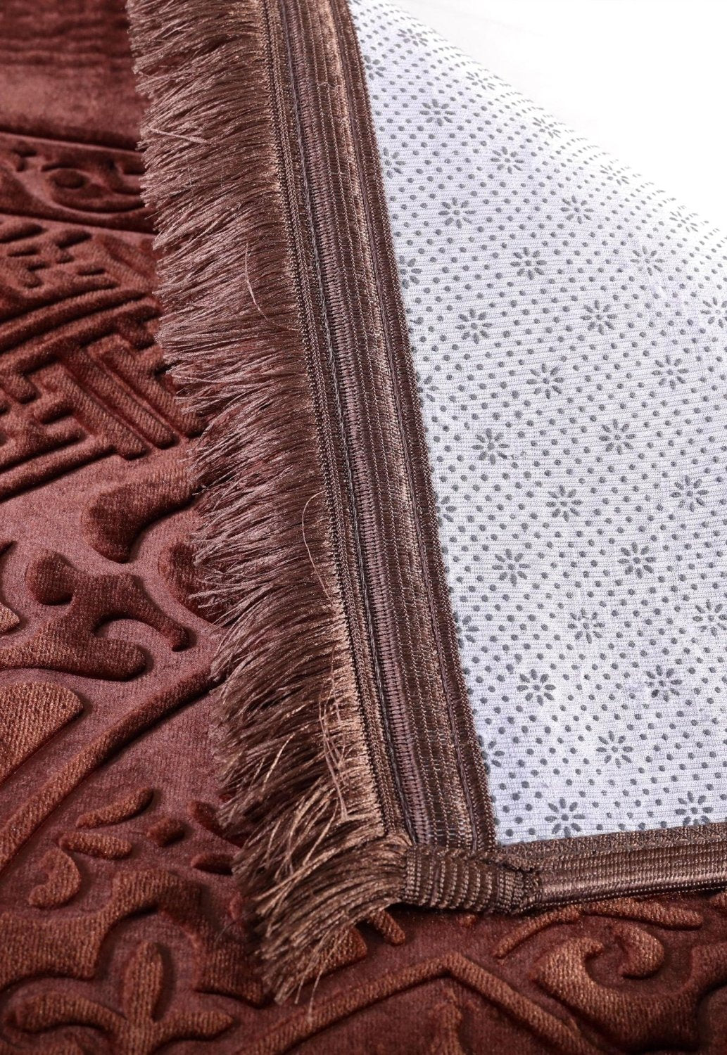 Qiblatain Prayer Mat Brown
