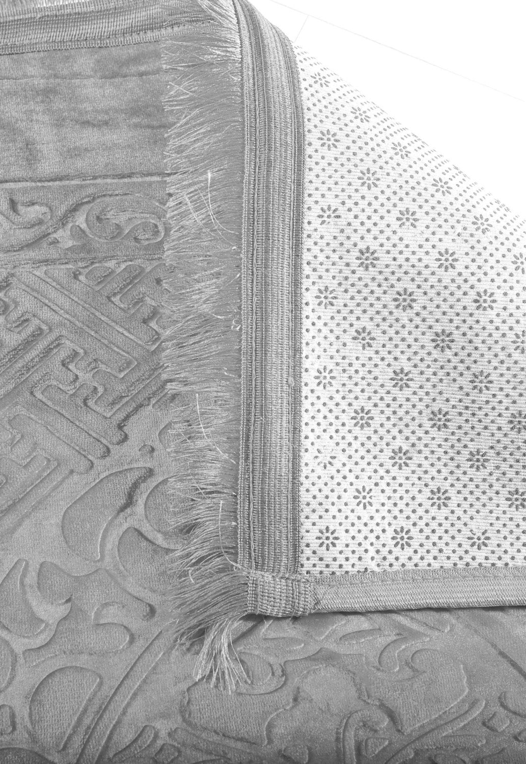 Qiblatain Prayer Mat Grey
