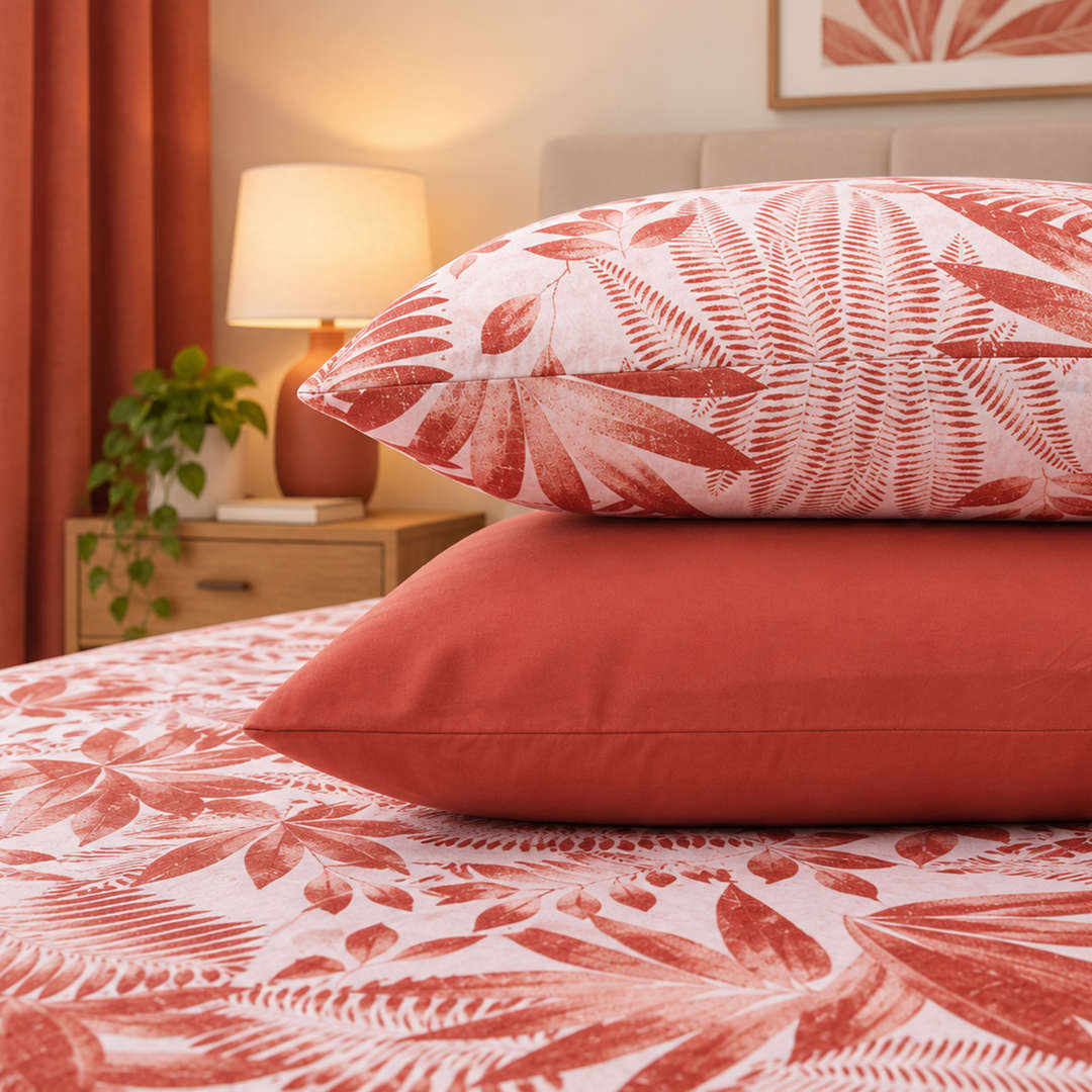 Feather Gold 5 Pcs Printed Fitted Sheet Set FG-103