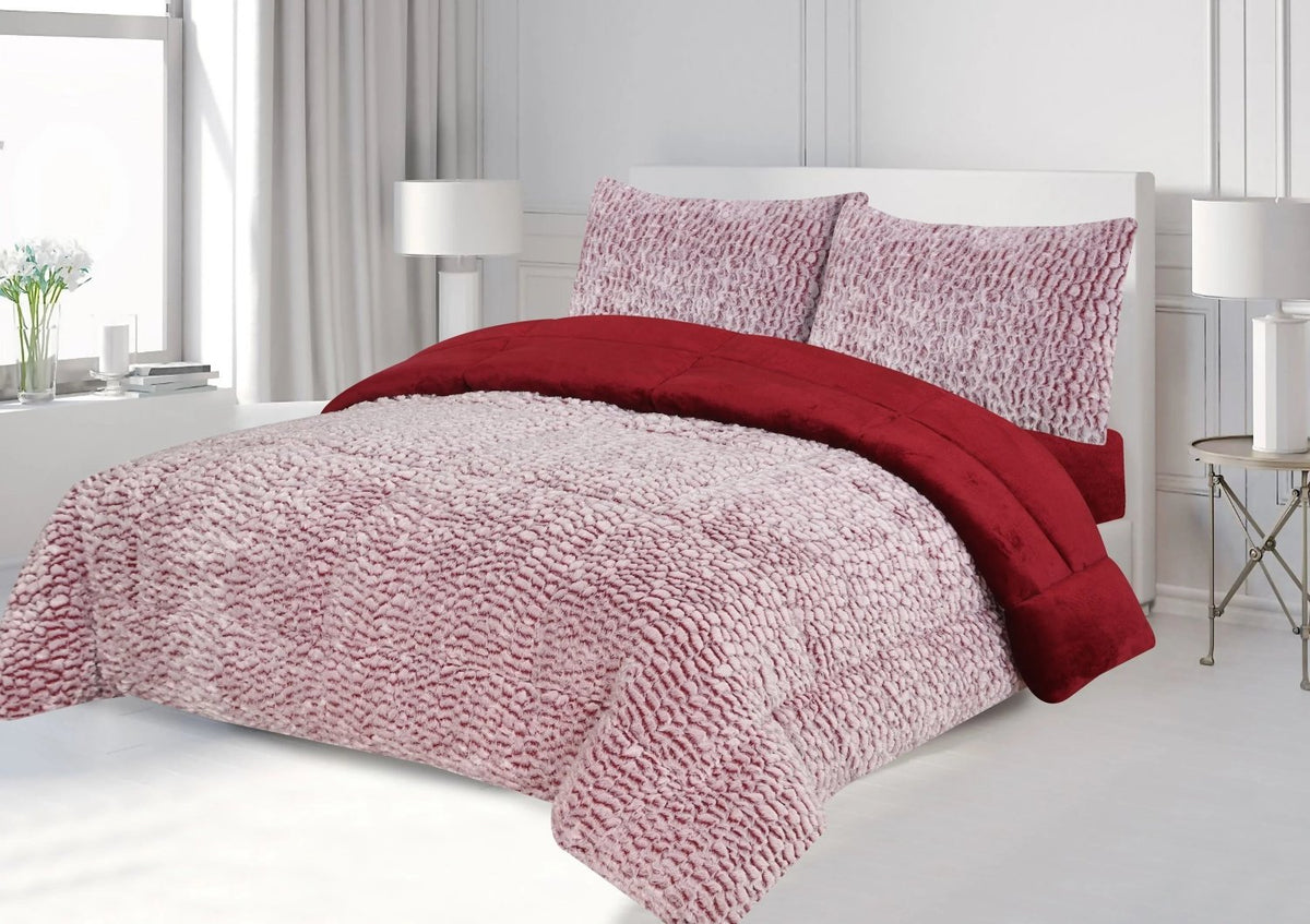 Shiny Carving 6 Pcs Comforter Set