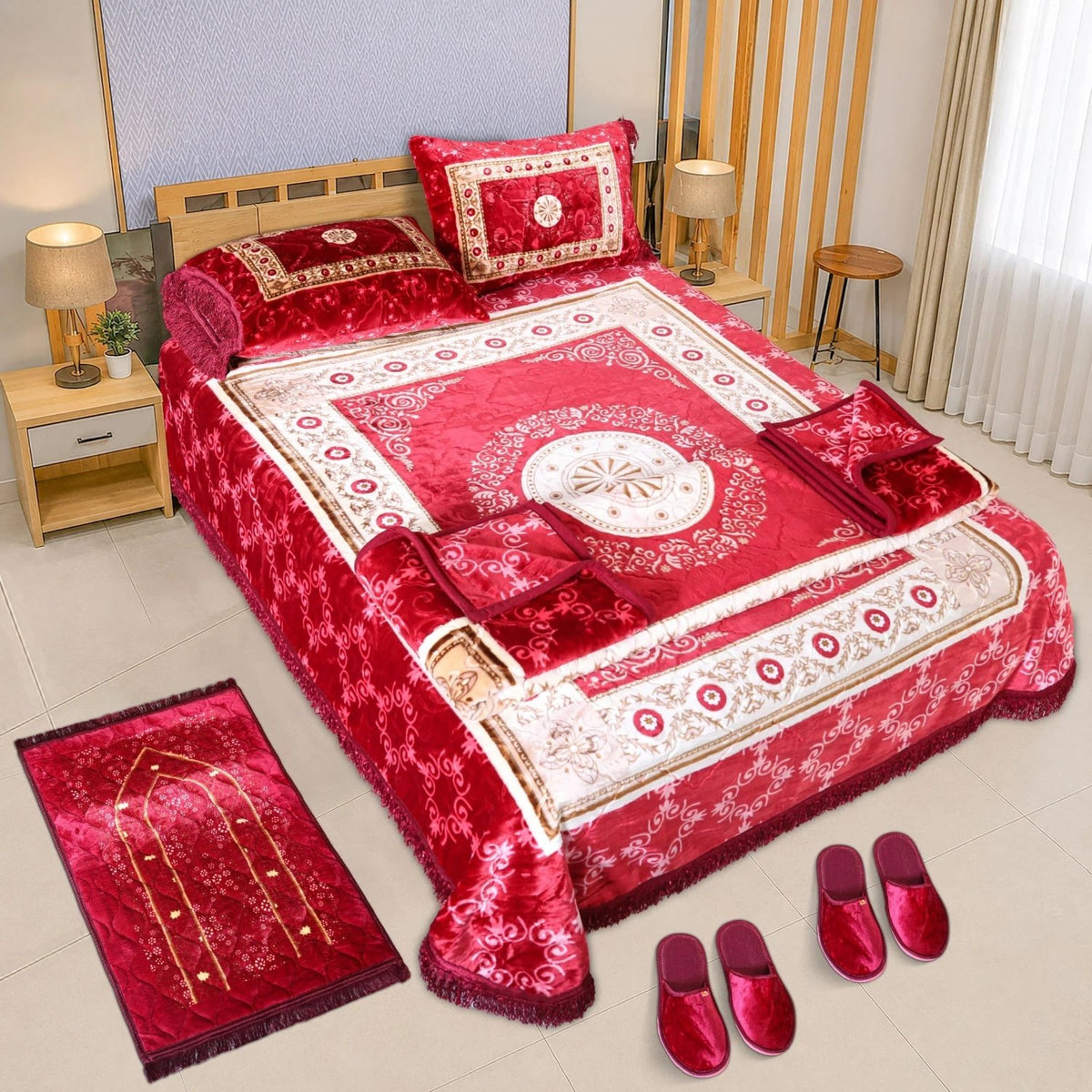 Primo 7 Pcs Blanket Set Embossed