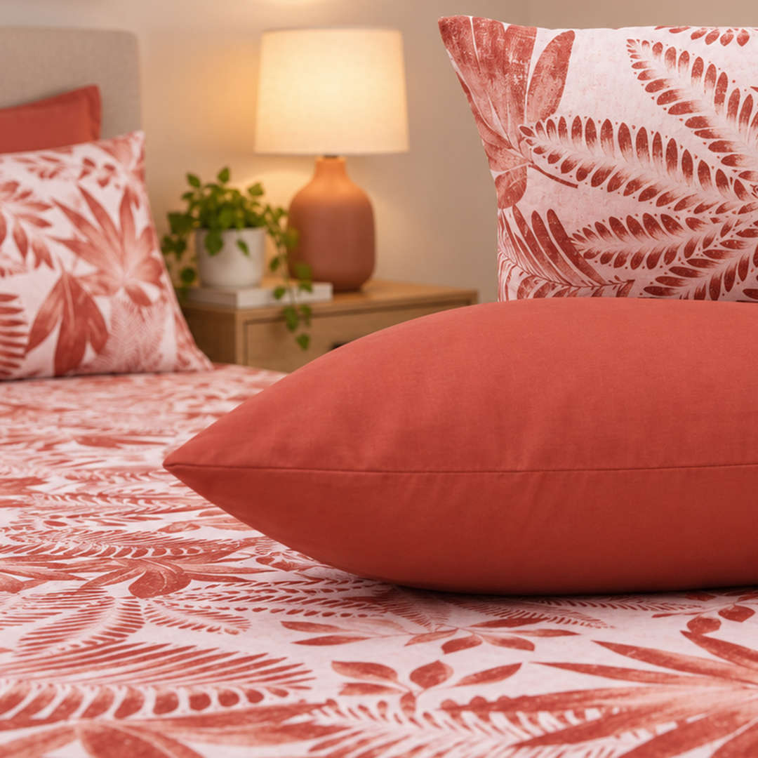 Feather Gold 5 Pcs Printed Fitted Sheet Set FG-103