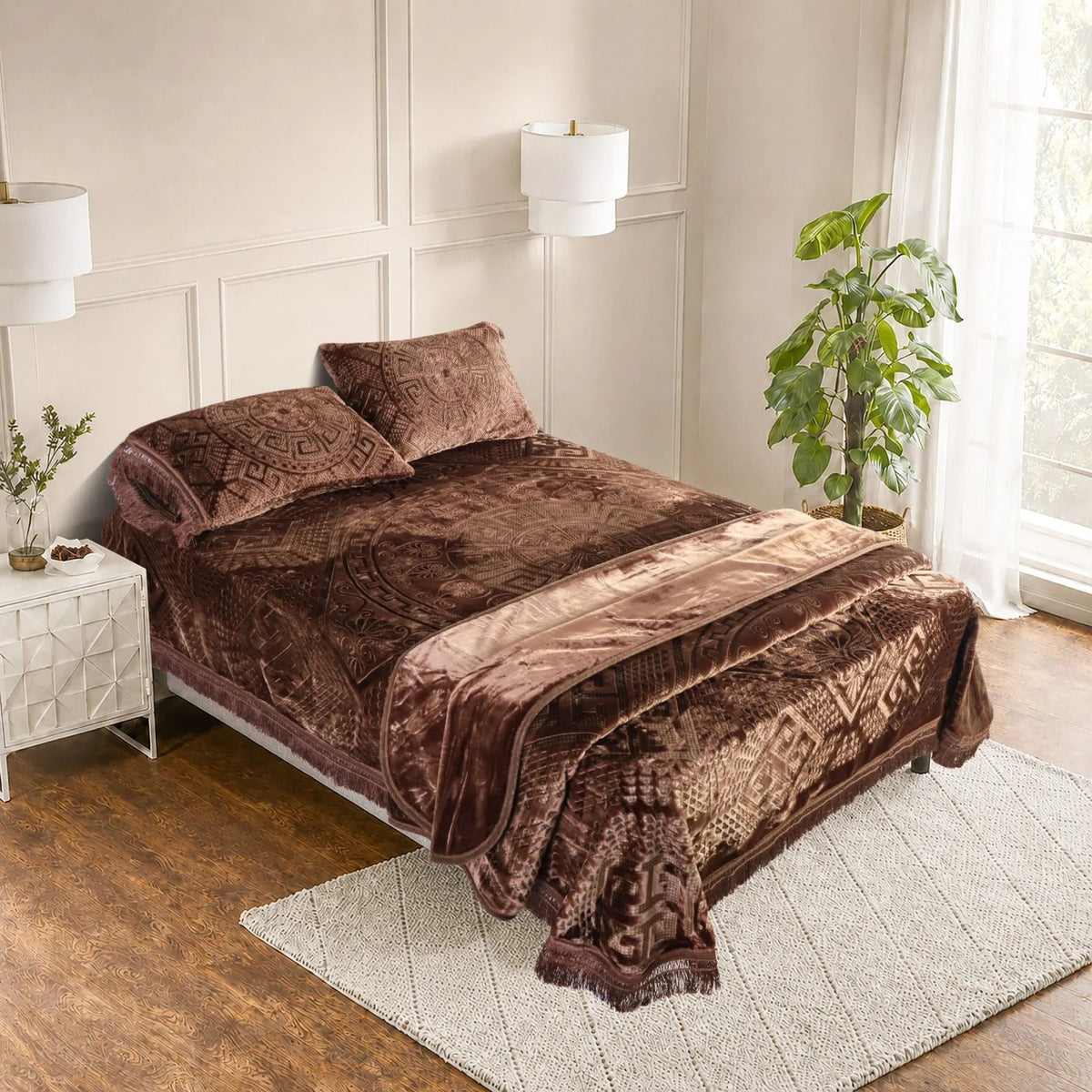 Princessa 4-Pcs Embossed Bedding Set