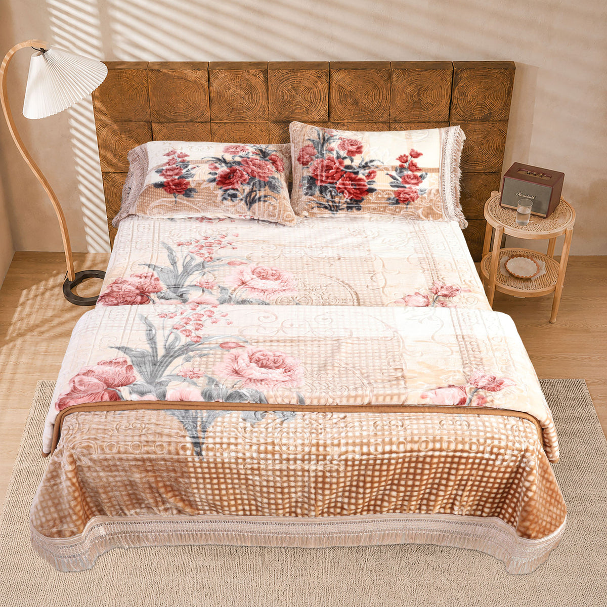 Majestic 4 PCS Embossed Bedding Set