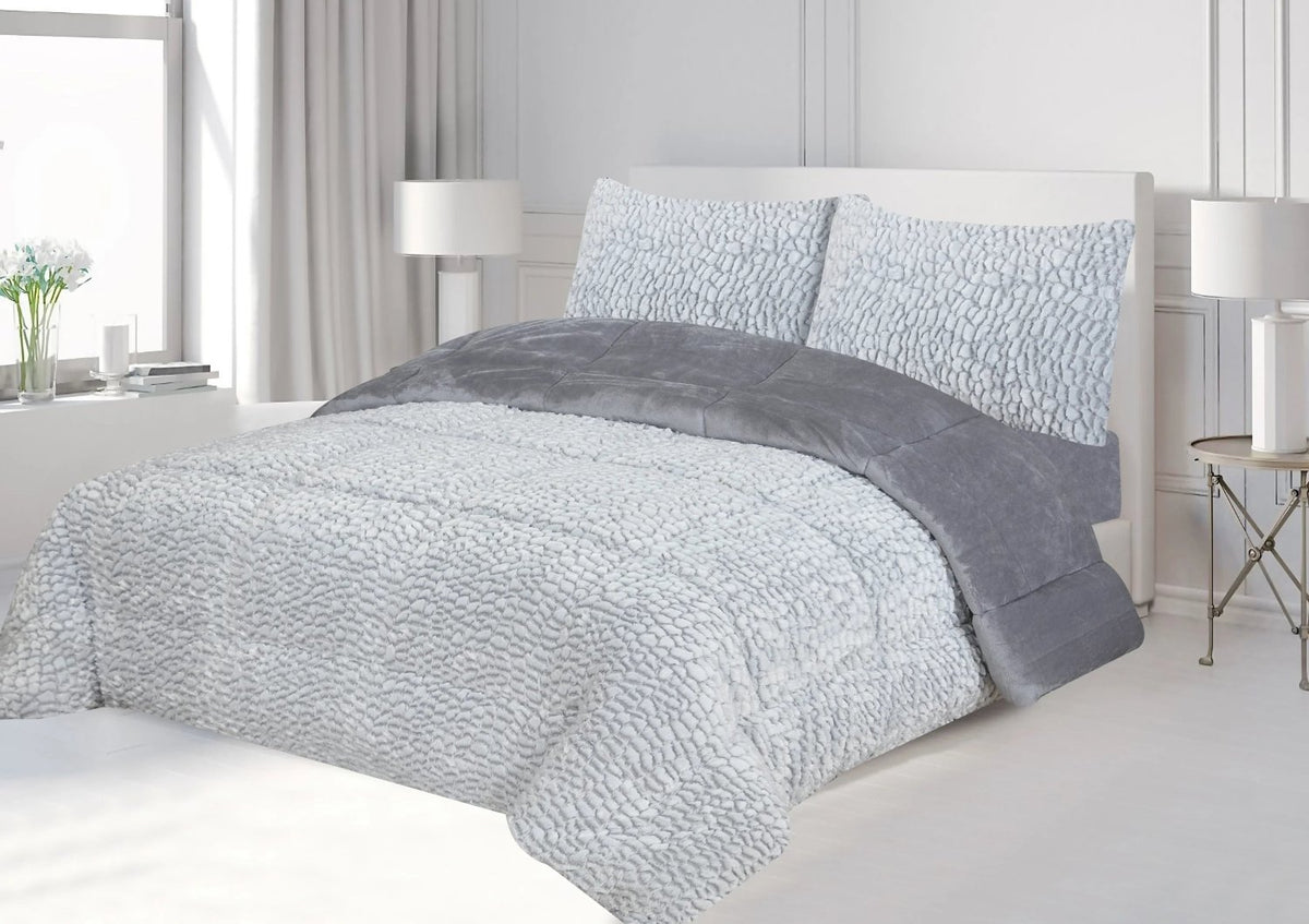 Shiny Carving 6 Pcs Comforter Set