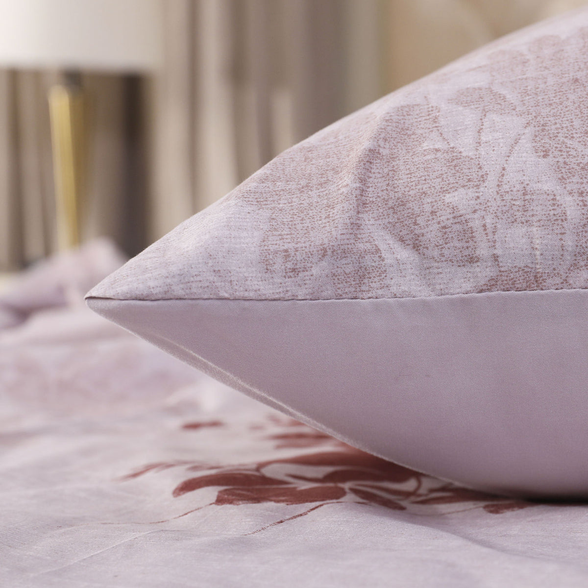 3 PCS Feather Bedsheet Set Rosewood