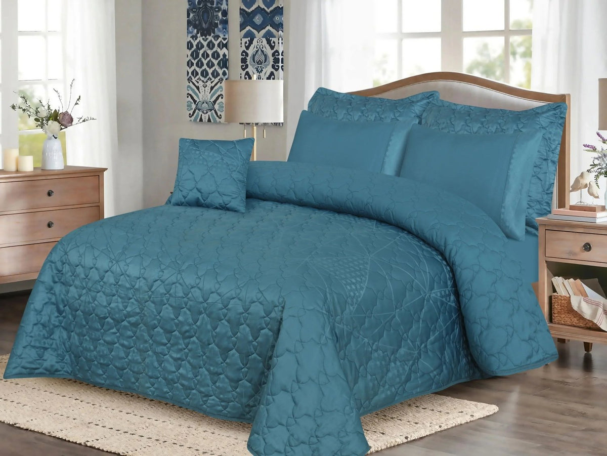 Spring 7 Pcs Quilted Bedspread Set SP-512
