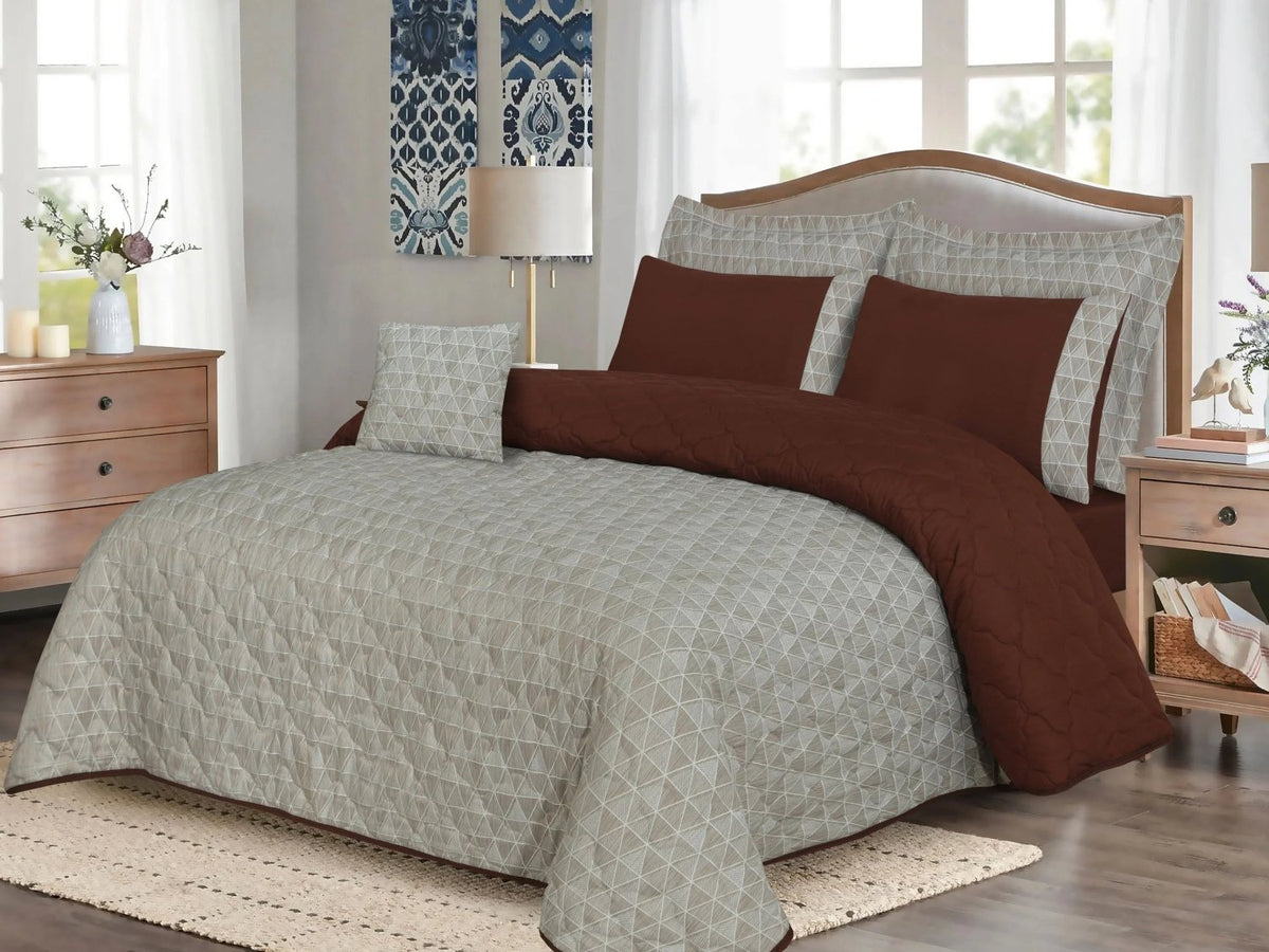 Spring 7 Pcs Quilted Bedspread Set SP-502