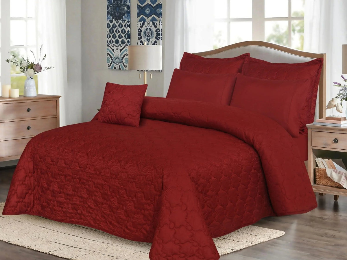 Spring 7 Pcs Quilted Bedspread Set SP-503