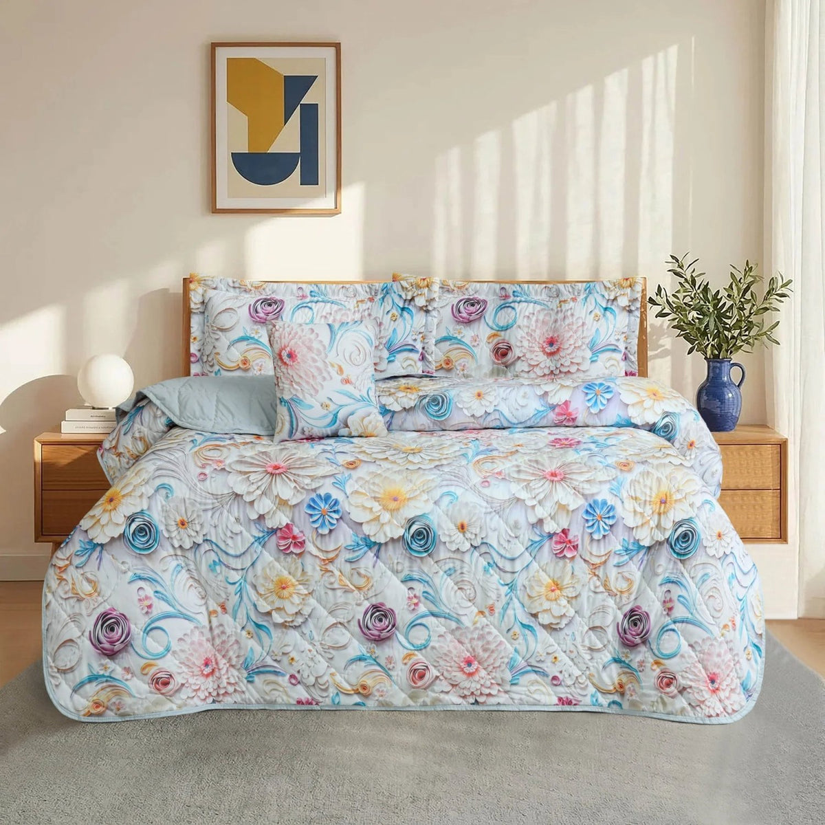 Mellow - Porcelain Garden 5 PCS Bedspread