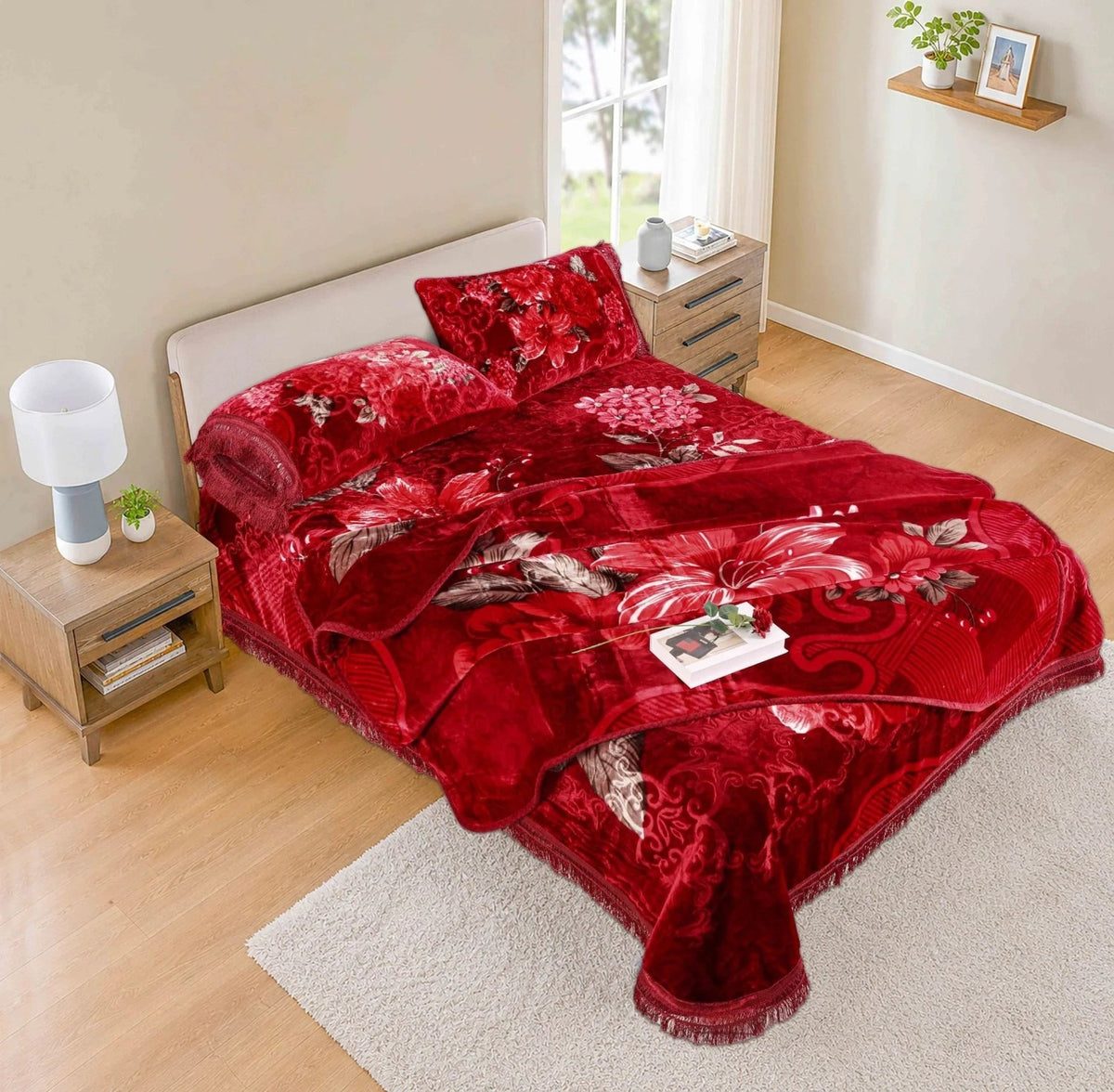 Regent Cloudy 4-Pcs Embossed Blanket Set