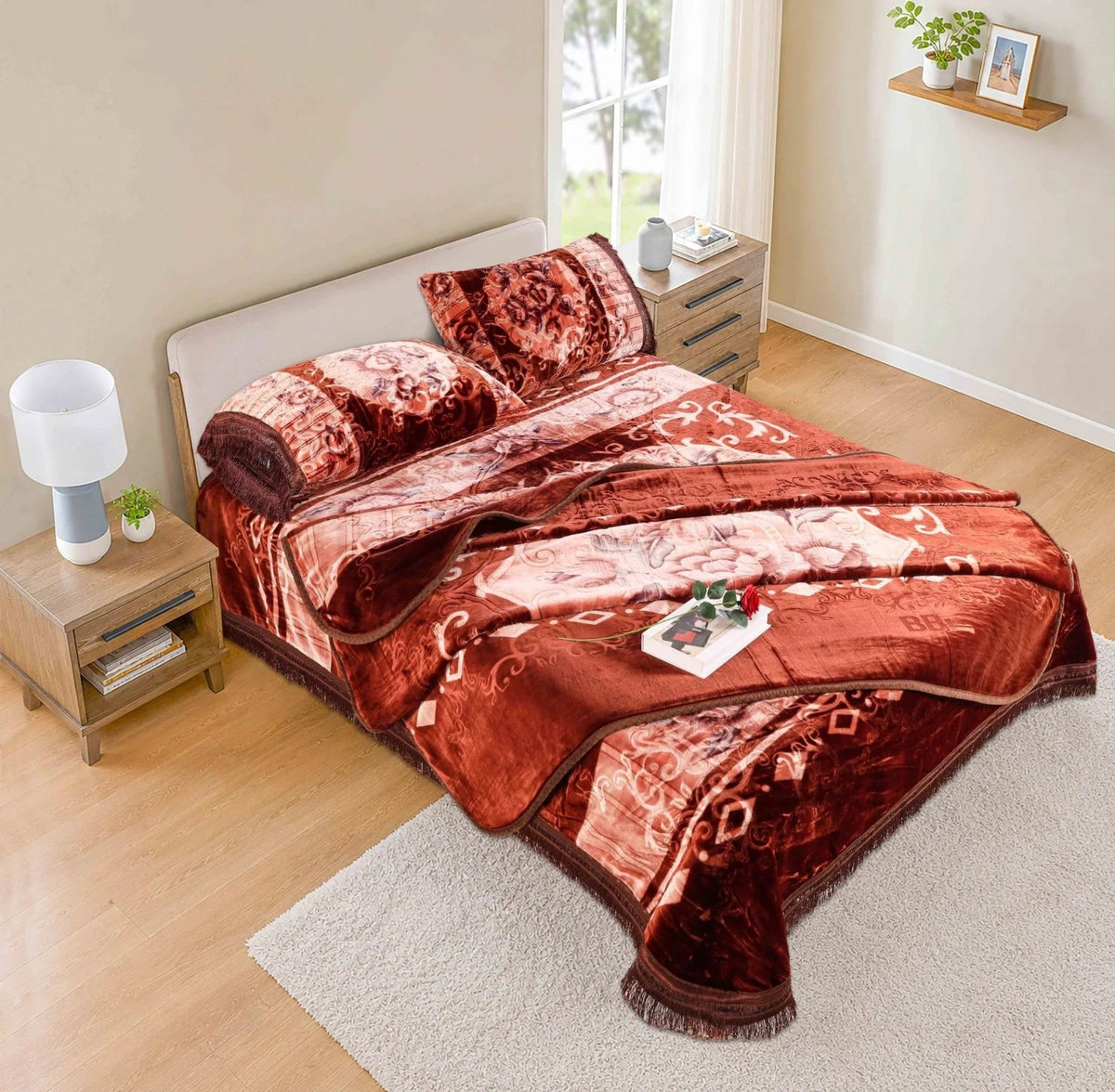 Regent Cloudy 4-Pcs Embossed Blanket Set