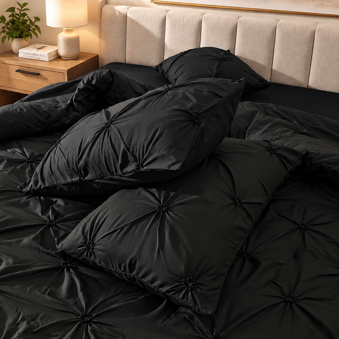 5 Pcs Pintuck Comforter set