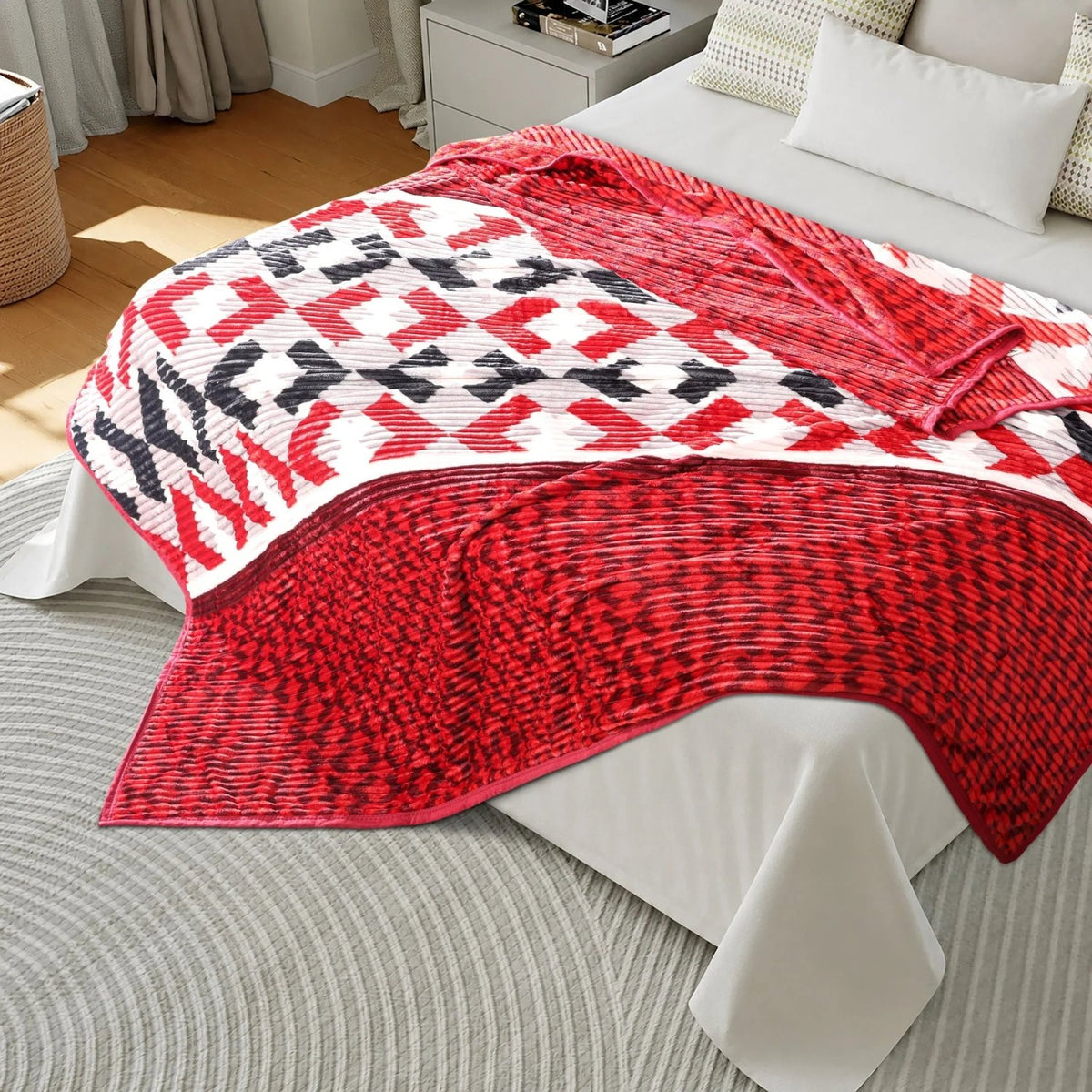 Blueberry Flannel Summer Light Blanket King size BF-206