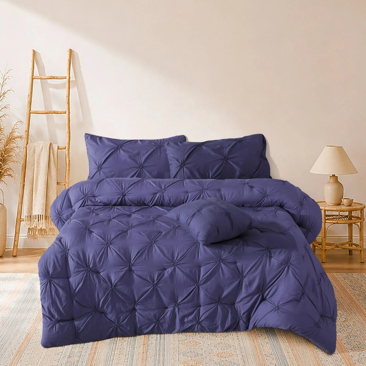 5 Pcs Pintuck Comforter set