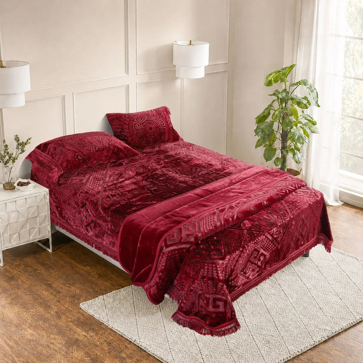 Princessa 4-Pcs Embossed Bedding Set