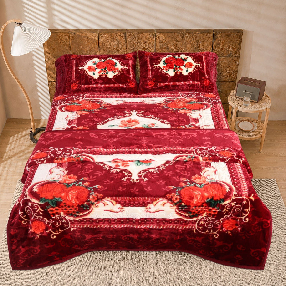 Majestic 4 PCS Embossed Bedding Set