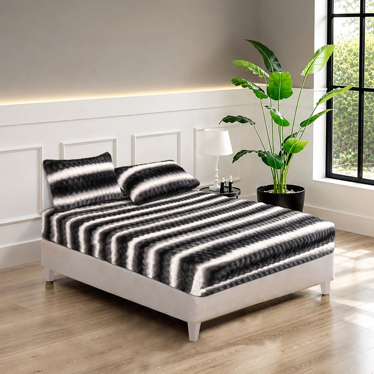 Soft Skin 3 Pcs Fitted Sheet Set Ebony Frost