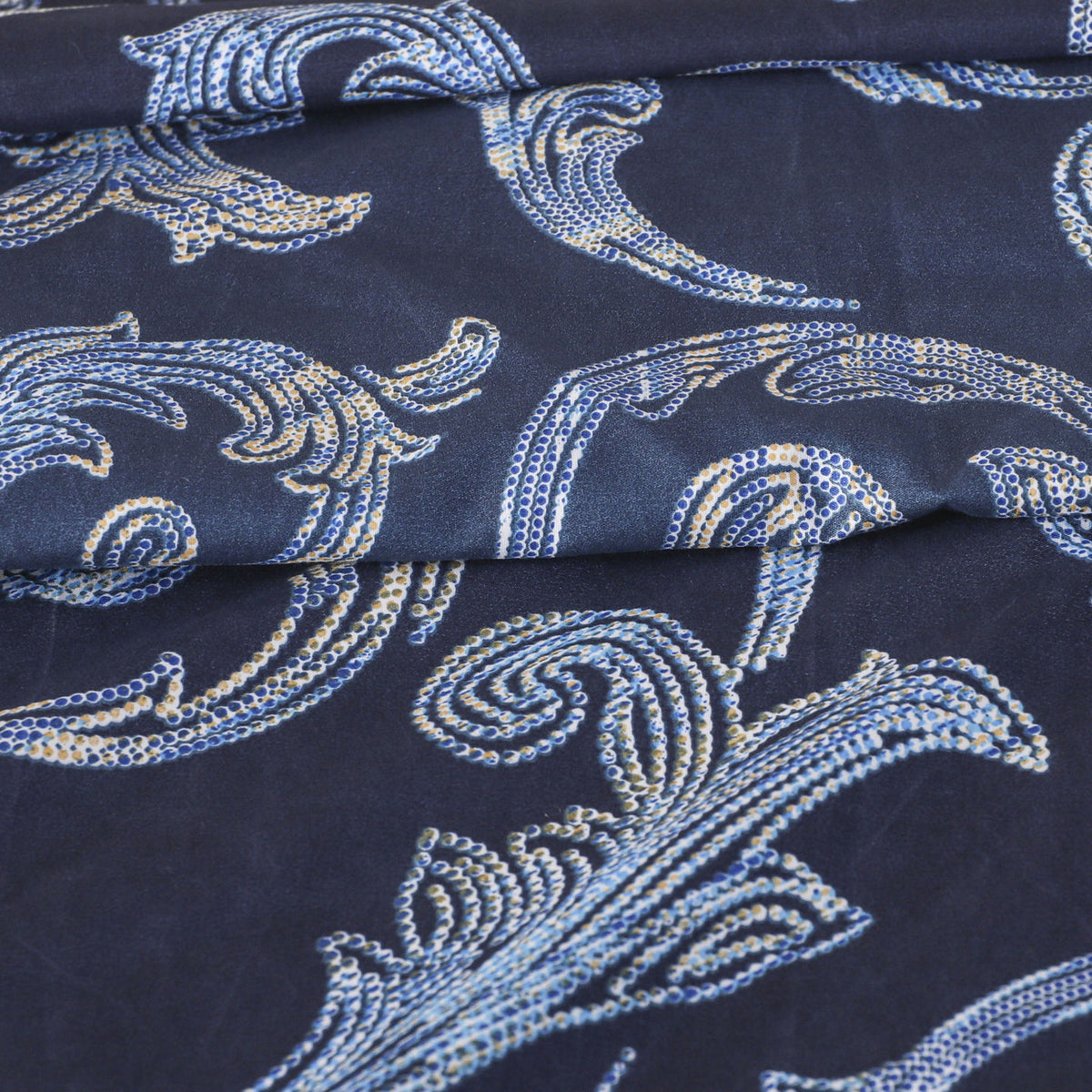 3 PCS Feather Bedsheet Set Blue