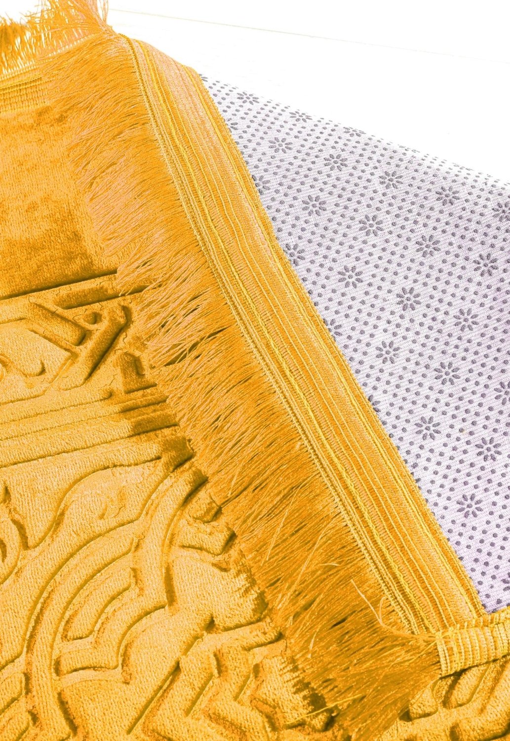 Qiblatain Prayer Mat Mustard