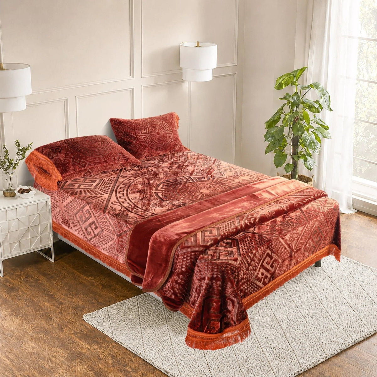 Princessa 4-Pcs Embossed Bedding Set