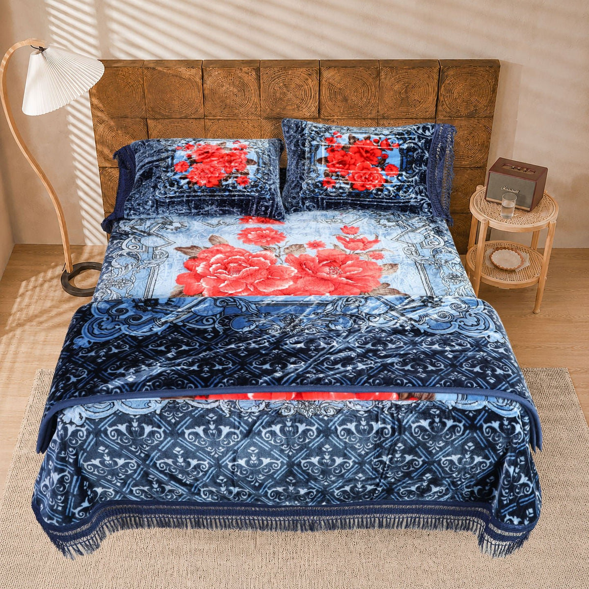 Majestic 4 PCS Embossed Bedding Set