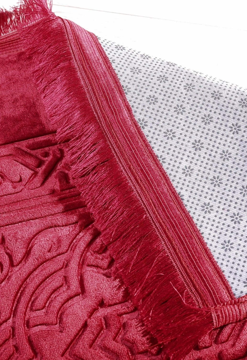Qiblatain Prayer Mat Maroon