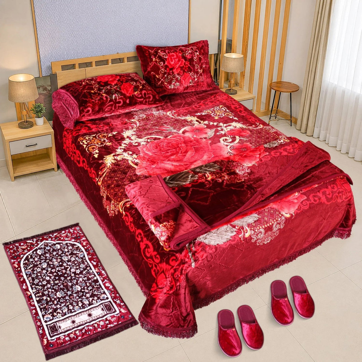 Primo 7 Pcs Blanket Set Embossed