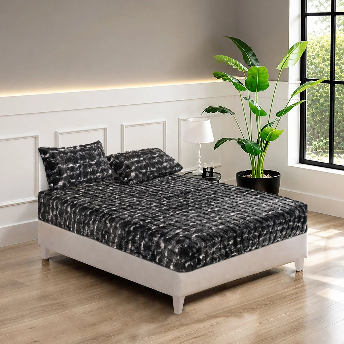 Soft Skin 3 Pcs Fitted Sheet Set Smokey Marble