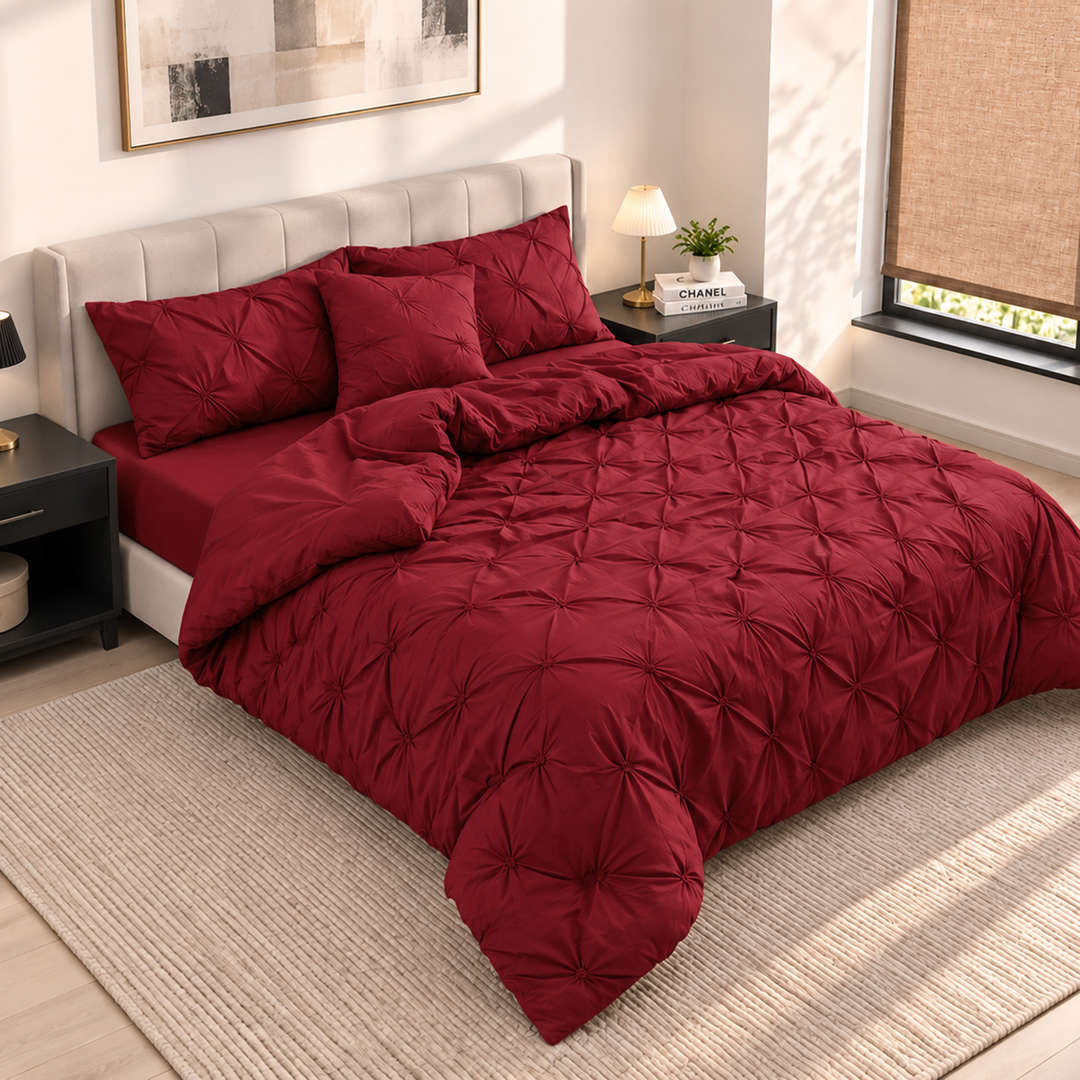 5 Pcs Pintuck Comforter set