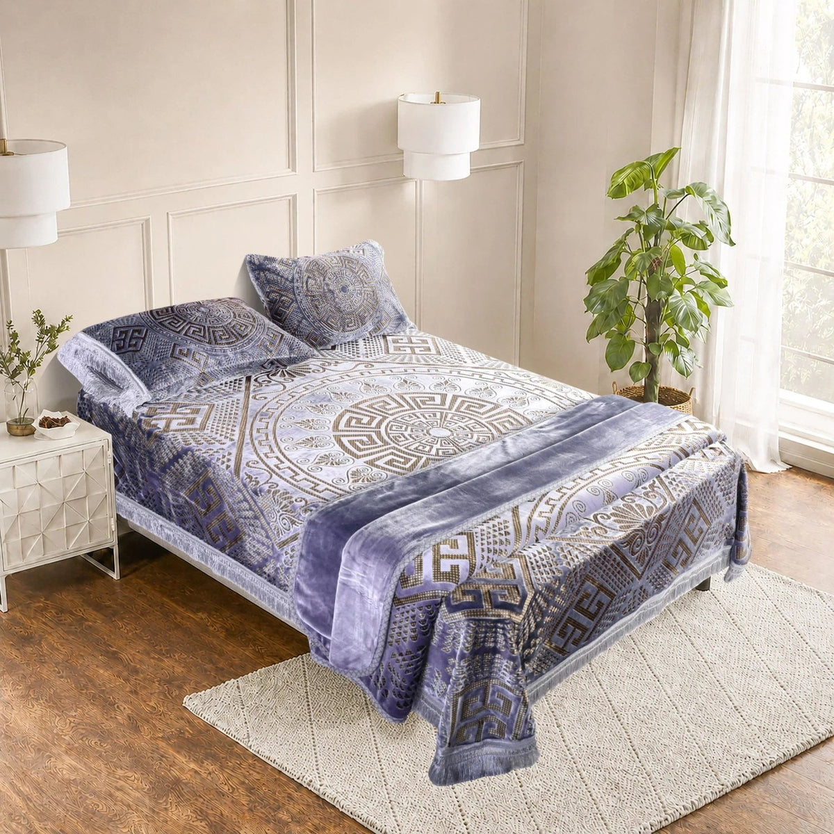Princessa 4-Pcs Embossed Bedding Set