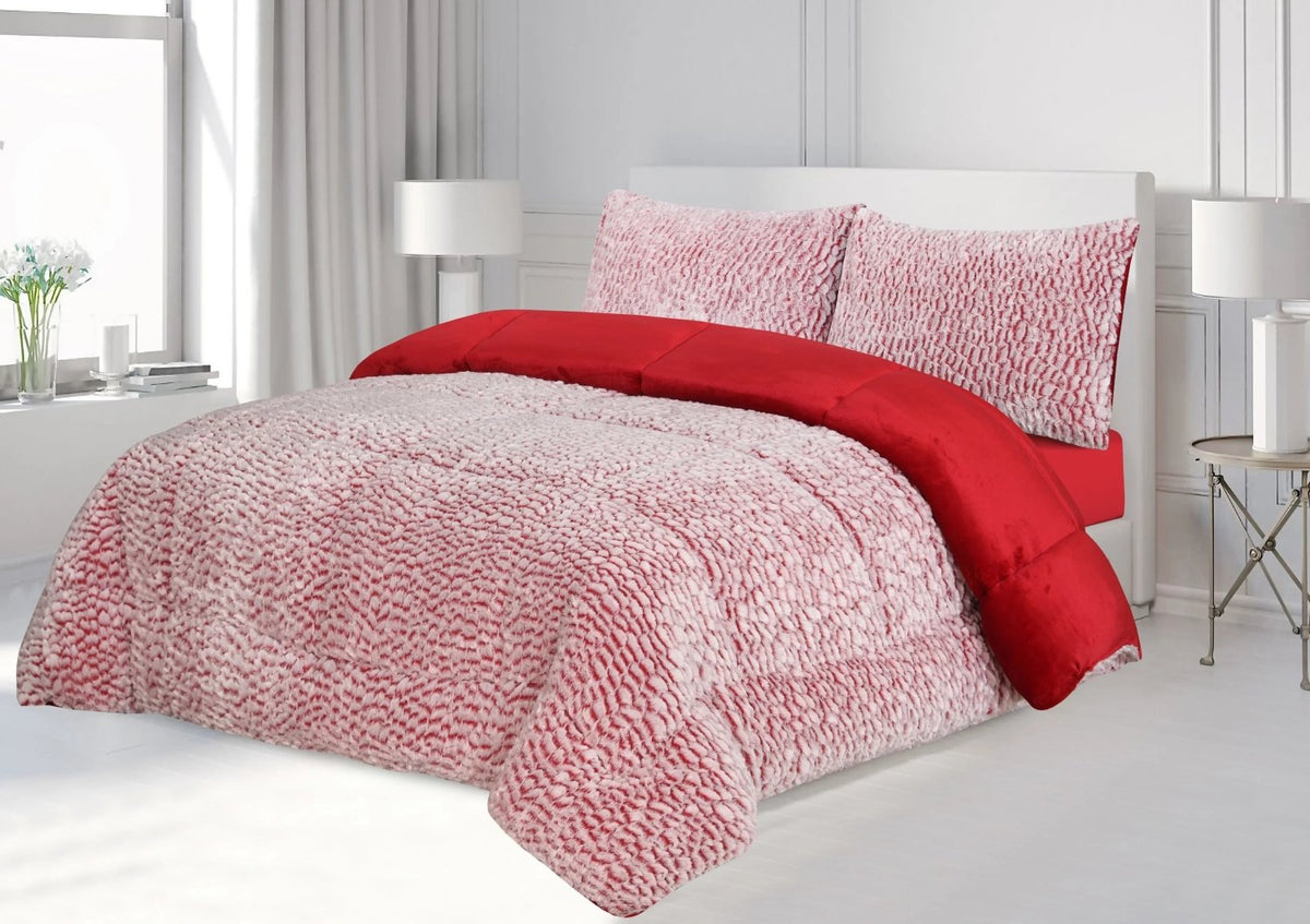 Shiny Carving 6 Pcs Comforter Set