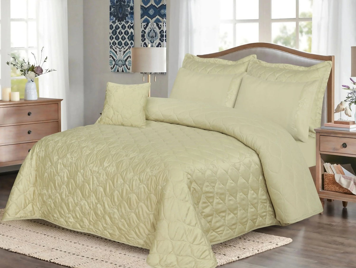 Spring 7 Pcs Quilted Bedspread Set SP-507
