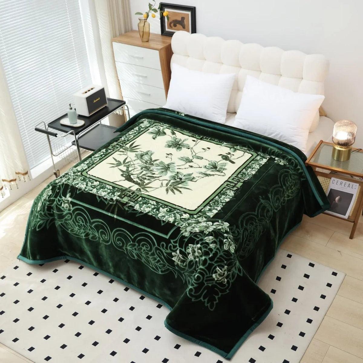 KOREAN BEAR EMBOSSED Blanket King size