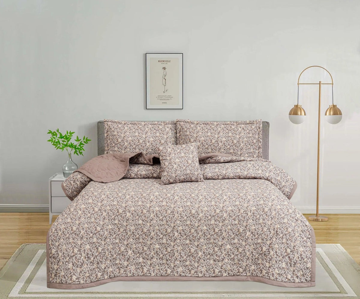 Lovely Linen Lavender Mist 5 PCS Bedspread