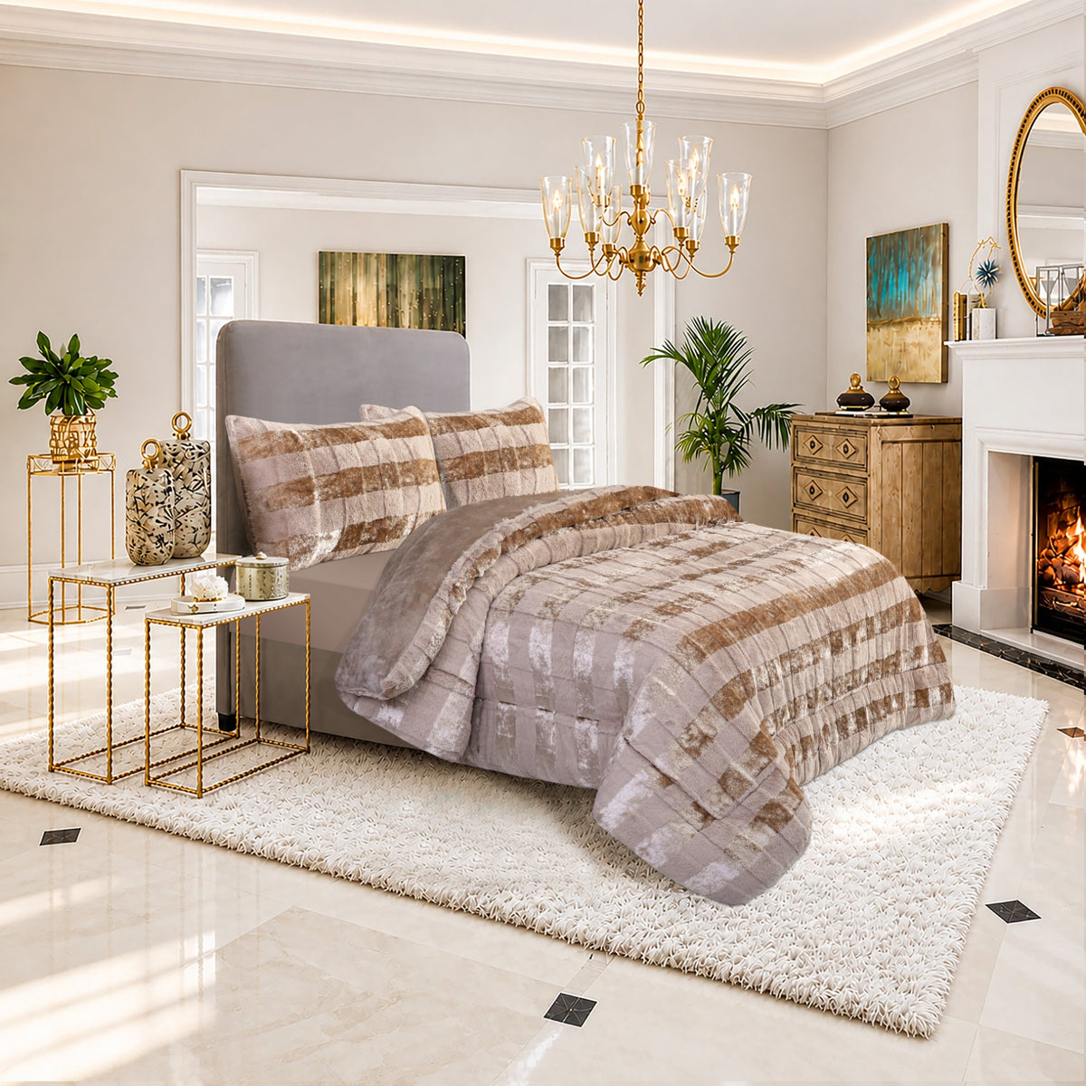 Glossy Glossy 4Pcs Comforter Set