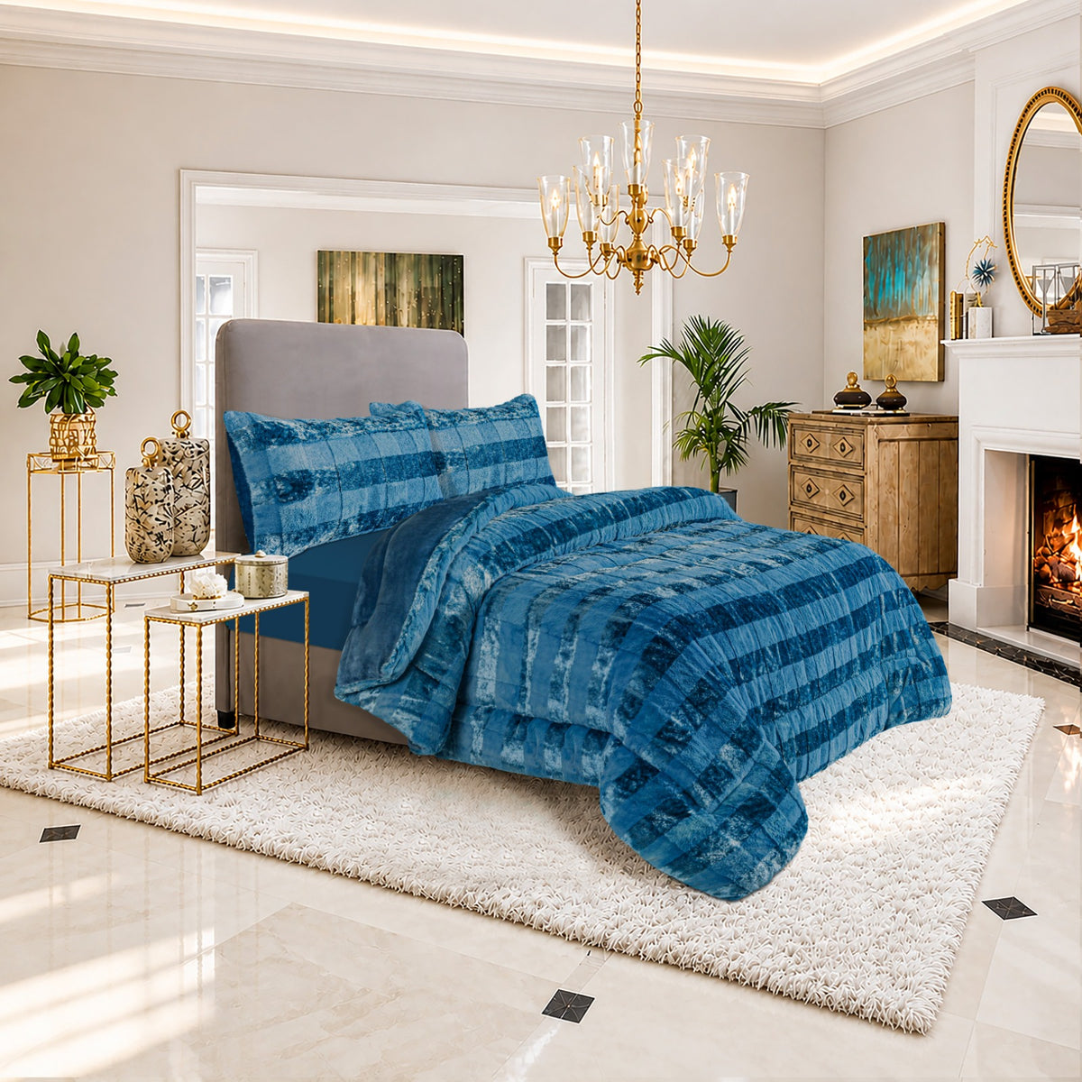 Glossy Glossy 4Pcs Comforter Set